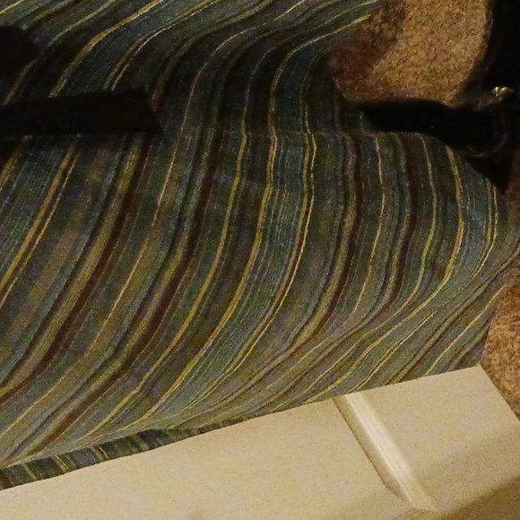 Ann Taylor Loft Multicolor Halter Flared Dress. - Picture 4 of 7